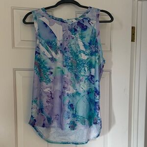 RBX Women's Activewear Abstract Tank Top - Blue, Purple, Green, White